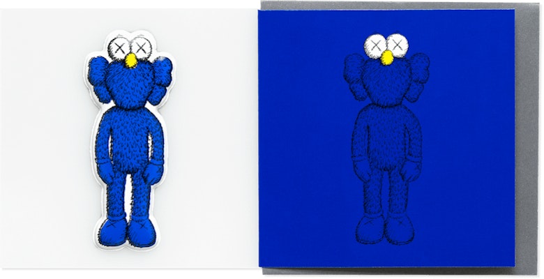 KAWS BFF Greeting Card (With Puffy Sticker) Blue Buy KAWS BFF Greeting Card (With Puffy Sticker) Blue
