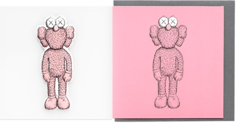 KAWS BFF Greeting Card (With Puffy Sticker) Pink Buy KAWS BFF Greeting Card (With Puffy Sticker) Pink