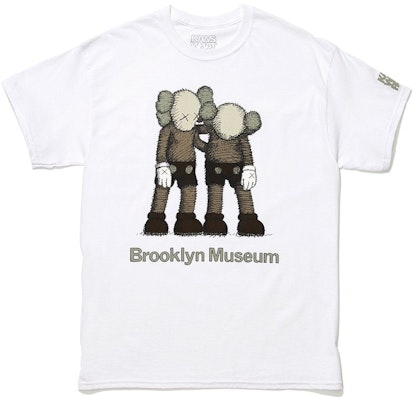 KAWS Brooklyn Museum ALONG THE WAY T-shirt White Buy KAWS Brooklyn Museum ALONG THE WAY T-shirt White