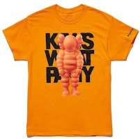 KAWS Brooklyn Museum WHAT PARTY T-shirt Orange KAWS Brooklyn Museum WHAT PARTY T-shirt Orange