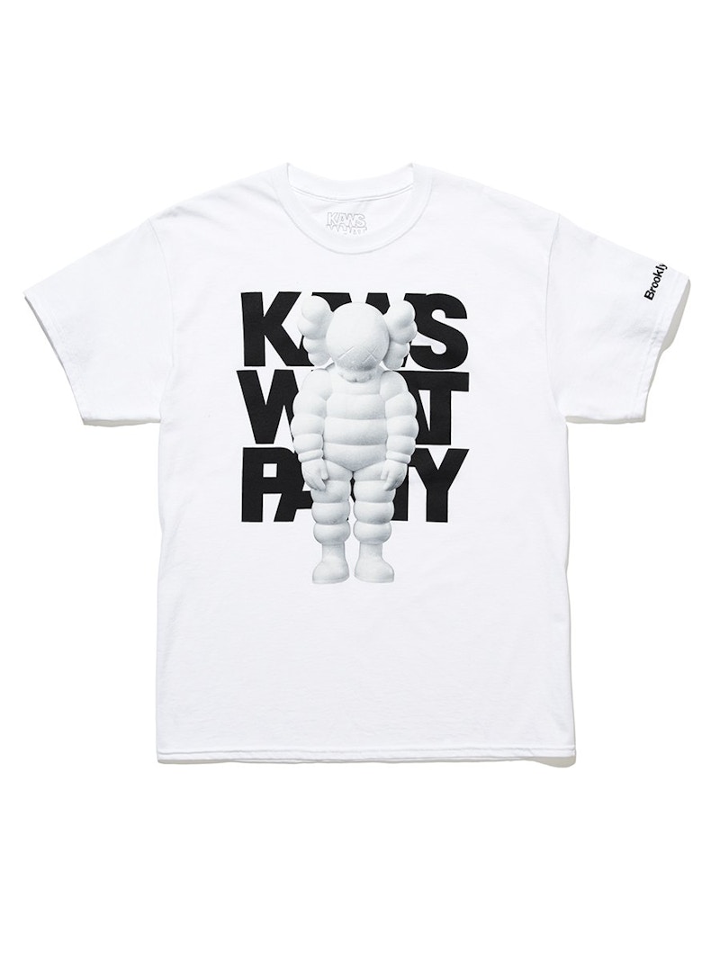 KAWS Brooklyn Museum WHAT PARTY T-shirt White/White