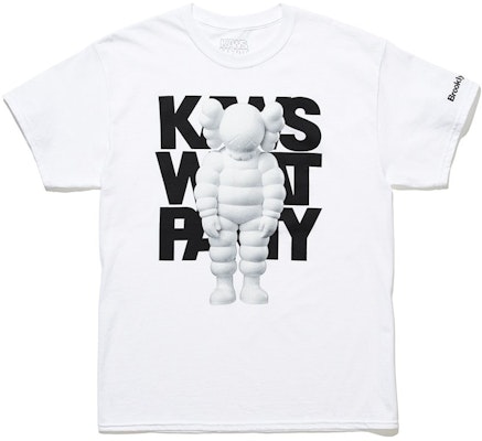 KAWS Brooklyn Museum WHAT PARTY T-shirt White/White Buy KAWS Brooklyn Museum WHAT PARTY T-shirt White/White