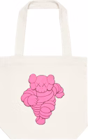 KAWS CHUM Tote Bag Pink KAWS CHUM Tote Bag Pink