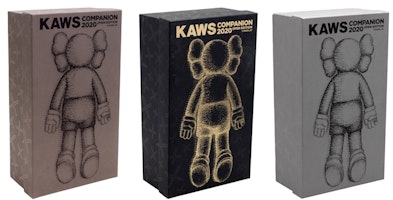 Set Patung KAWS Companion 2020 Coklat/Hitam/Kelabu Order Set Patung KAWS Companion 2020 Coklat/Hitam/Kelabu