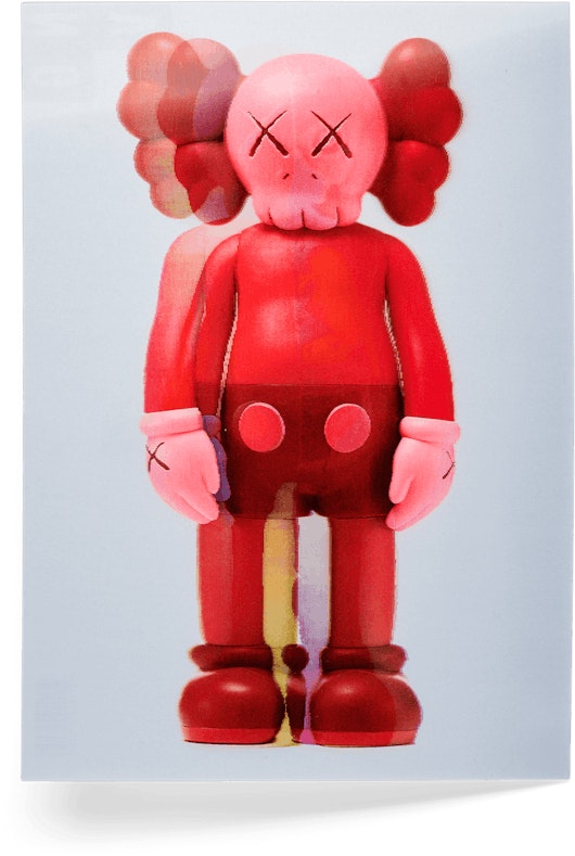 kaws-companion-flayed-lenticular-postcard-blush