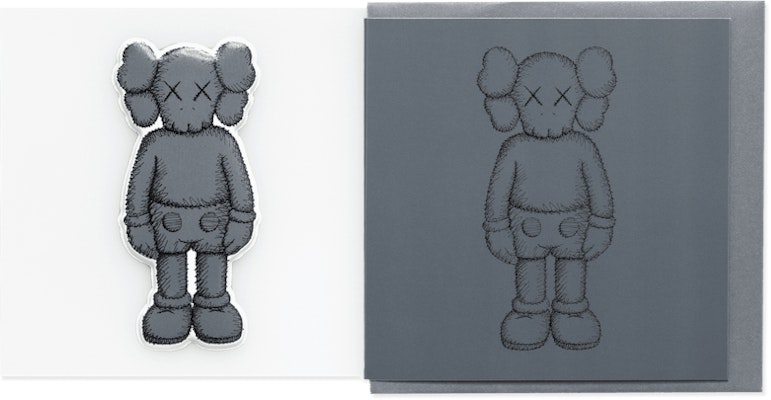 KAWS Companion Greeting Card (With Puffy Sticker) Dark Grey Buy KAWS Companion Greeting Card (With Puffy Sticker) Dark Grey