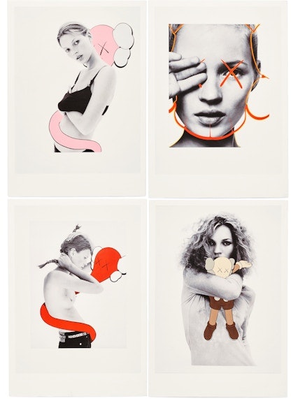 kaws-david-sims-postcard-set-of-4-multi
