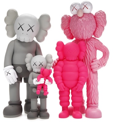 KAWS Family Vinyl Figures Grey/Pink Buy KAWS Family Vinyl Figures Grey/Pink