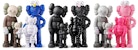 KAWS Family Vinyl Figures Set Brown/Blue/White/Black/Grey/Pink