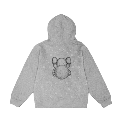 KAWS FW24 Shanghai Limited Reflective Logo Hoodie Unisex Grey 24A130KS2HGY