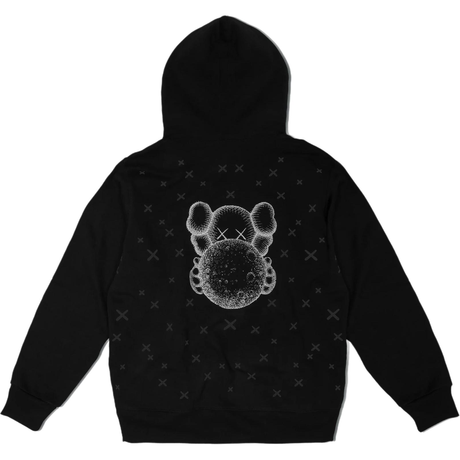 Order KAWS FW24 Shanghai Limited Reflective Logo Hoodie Unisex Black 24A130KS2HBK
