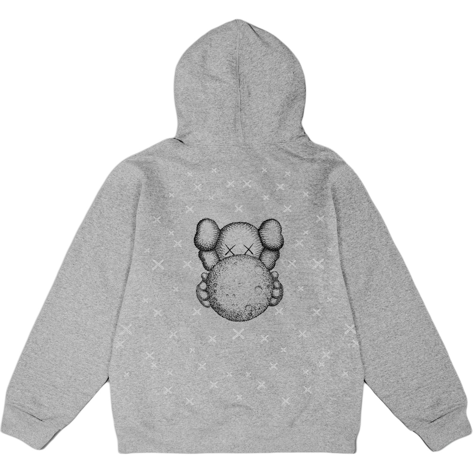 Order KAWS FW24 Shanghai Limited Reflective Logo Hoodie Unisex Grey 24A130KS2HGY