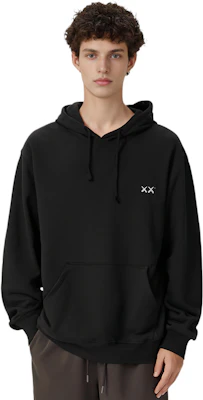 KAWS FW24 Shanghai Limited Reflective Logo Hoodie Unisex Black 24A130KS2HBK Shop KAWS FW24 Shanghai Limited Reflective Logo Hoodie Unisex Black 24A130KS2HBK