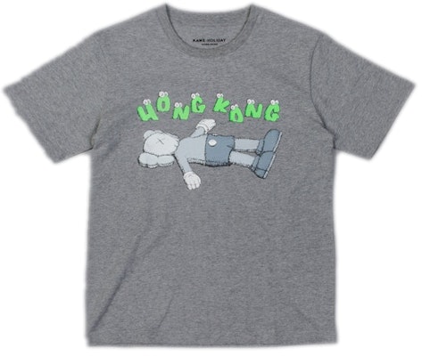 KAWS Holiday Hong Kong Tee Grey Buy KAWS Holiday Hong Kong Tee Grey