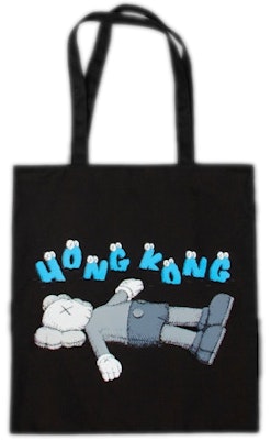 KAWS HOLIDAY Hong Kong Tote Bag Black Buy KAWS HOLIDAY Hong Kong Tote Bag Black