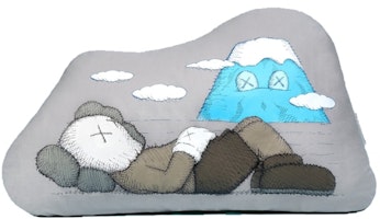 KAWS HOLIDAY JAPAN Cushion Grey KAWS HOLIDAY JAPAN Cushion Grey