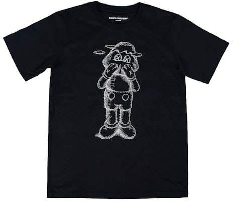 KAWS Holiday Japan Sketch T-Shirt Black Buy KAWS Holiday Japan Sketch T-Shirt Black