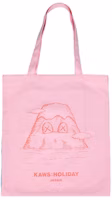 KAWS HOLIDAY JAPAN Tote Bag Pink KAWS HOLIDAY JAPAN Tote Bag Pink