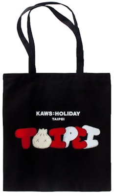 KAWS Holiday Limited Taipei Tote Bag Black/Red Buy KAWS Holiday Limited Taipei Tote Bag Black/Red