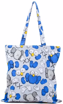 KAWS Seeing/Watching Pattern Tote Bag Grey Buy KAWS Seeing/Watching Pattern Tote Bag Grey