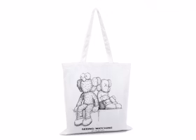KAWS Seeing/Watching Sketch Tote Bag White KAWS Seeing/Watching Sketch Tote Bag White