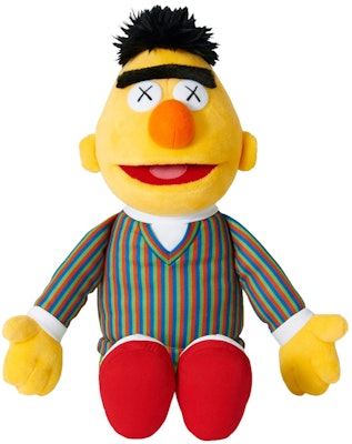 KAWS Sesame Street Uniqlo Bert Plush Toy Yellow Buy KAWS Sesame Street Uniqlo Bert Plush Toy Yellow