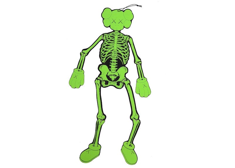 Buy KAWS 스켈레톤 보드 컷아웃 장식 그린
