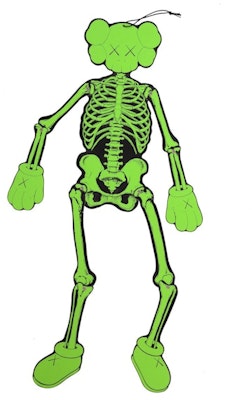 KAWS スケルトン ボード カットアウト オーナメント グリーン Buy KAWS スケルトン ボード カットアウト オーナメント グリーン