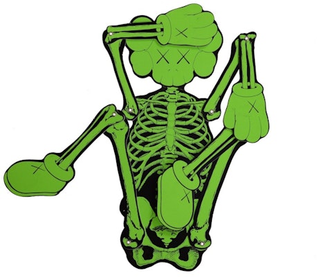 KAWS スケルトン ボード カットアウト オーナメント グリーン Order KAWS スケルトン ボード カットアウト オーナメント グリーン