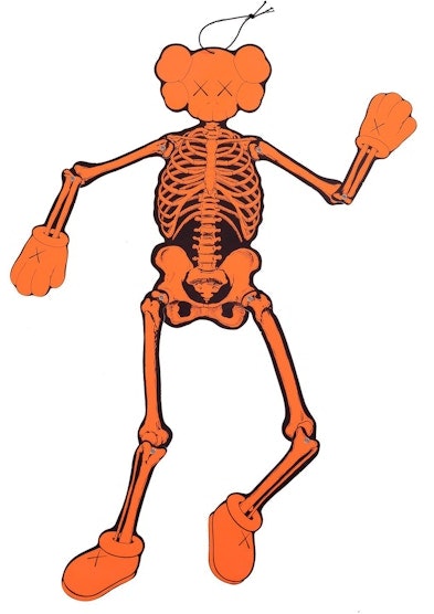 kaws-skeleton-board-cutout-ornament-orange