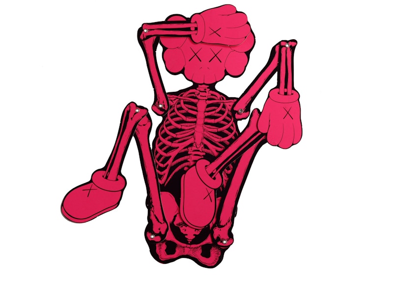 Order Hiasan Papan KAWS Skeleton Pink