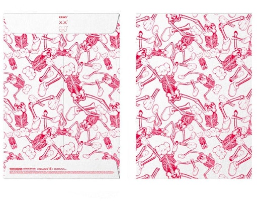Hiasan Potongan Papan Skeleton KAWS Pink Lookbook Hiasan Potongan Papan Skeleton KAWS Pink