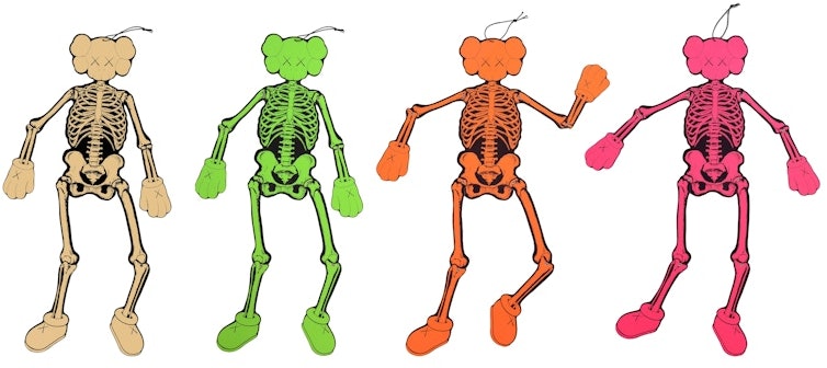 kaws-skeleton-board-cutout-ornament-set