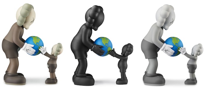 Set Figurine Vinyl KAWS THE PROMISE 'Coklat/Hitam/Abu-abu' Order Set Figurine Vinyl KAWS THE PROMISE 'Coklat/Hitam/Abu-abu'