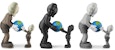 KAWS THE PROMISE Vinyl Figure Set 'Brown/Black/Grey'