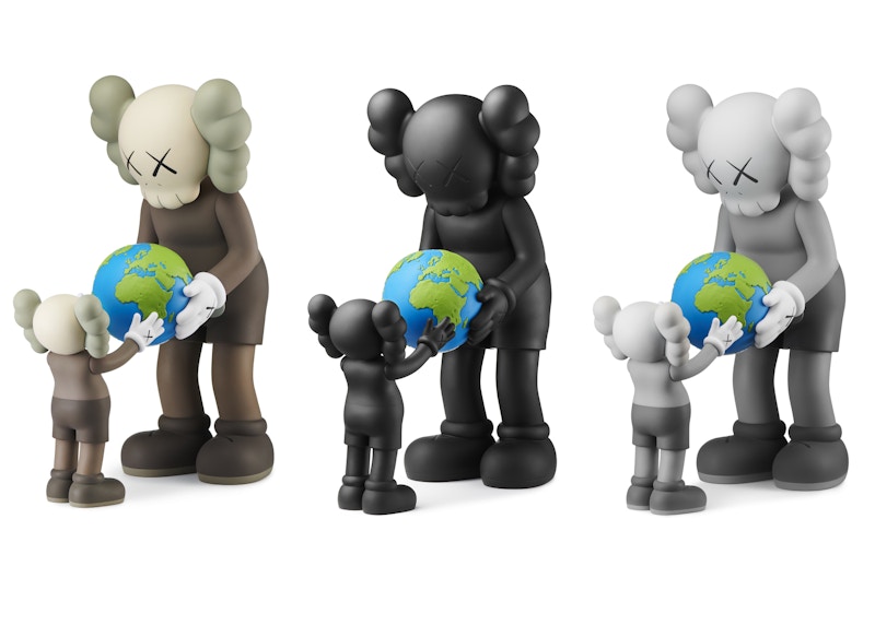 Lookbook KAWS THE PROMISE 乙烯基玩偶套裝『棕色/黑色/灰色』