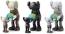 KAWS THE PROMISE Vinyl Figure Set 'Brown/Black/Grey'