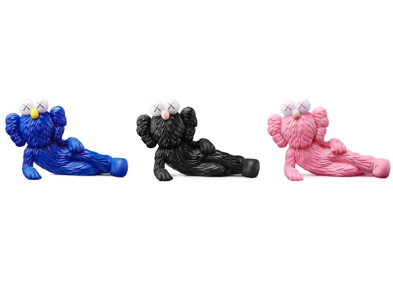 KAWS TIME OFF Vinyl Figure Set 'Blue/Black/Pink'
