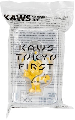 KAWS Tokyo First JPP Keychain Yellow 2021 Order KAWS Tokyo First JPP Keychain Yellow 2021