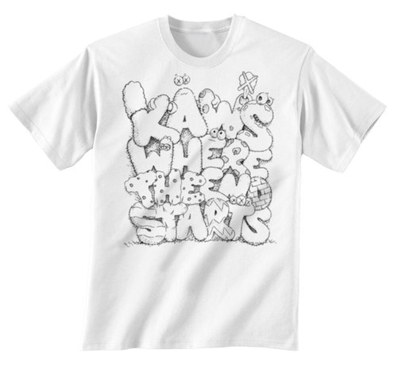 KAWS Where The End Starts Tee White