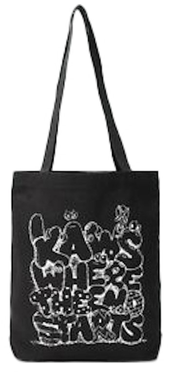 kaws-where-the-end-starts-tote-bag-black