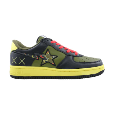 Kaws BAPE Bapesta FS-001 Low 'Olive Black'