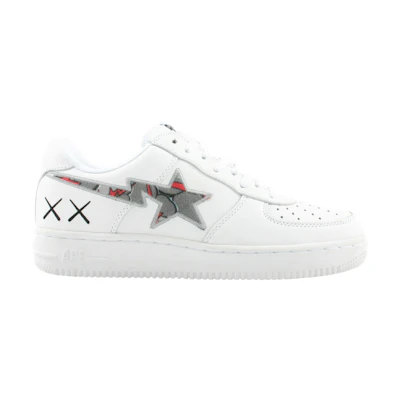 Kaws BAPE Bapesta FS-001 Low 'White Red Gray'