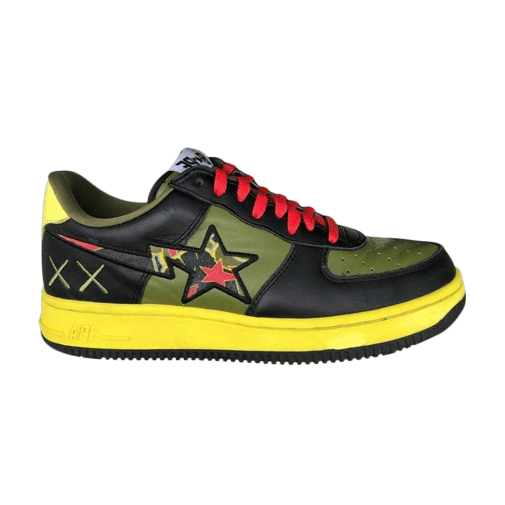 Buy KAWS x BAPE Bapesta FS 001 'Verde Negro' 0000000415