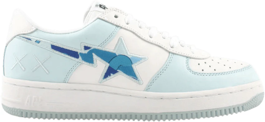 Kaws x BAPE Bapesta FS 001 Low Light Blue Camo 412 412 Novelship