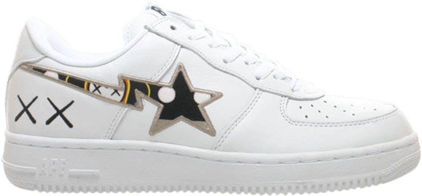 Kaws x BAPE Bapesta FS 001 Low White Brown 538 538 Novelship