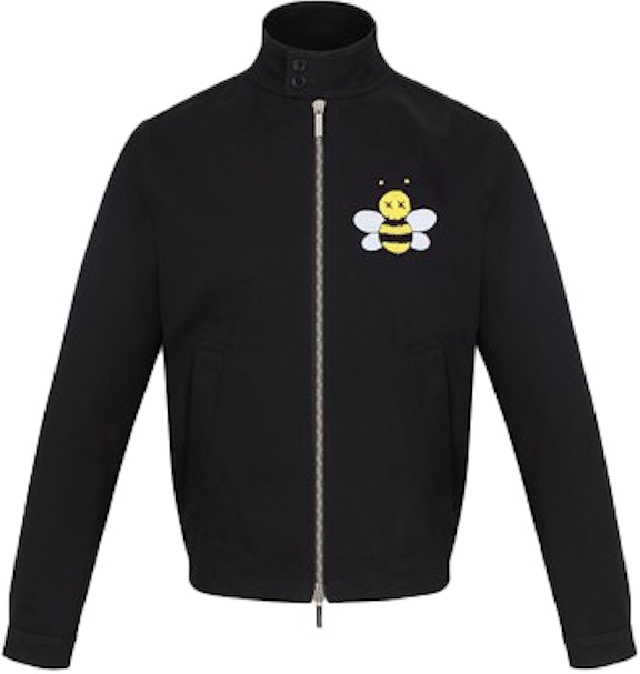 kaws-x-dior-bee-drill-jacket-black