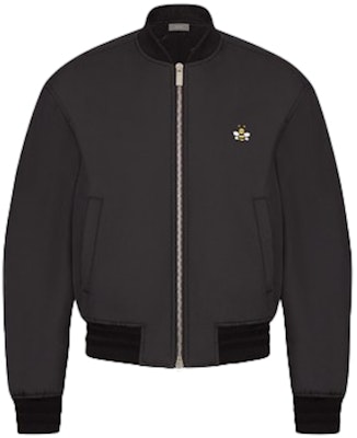 KAWS x Dior Bee Nylon Bomber Jacket Black Buy KAWS x Dior Bee Nylon Bomber Jacket Black