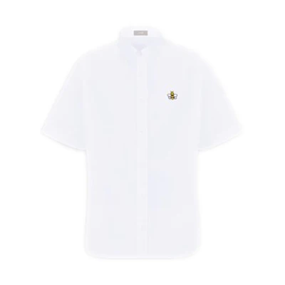 KAWS Dior Bee Short Sleeve Shirt White