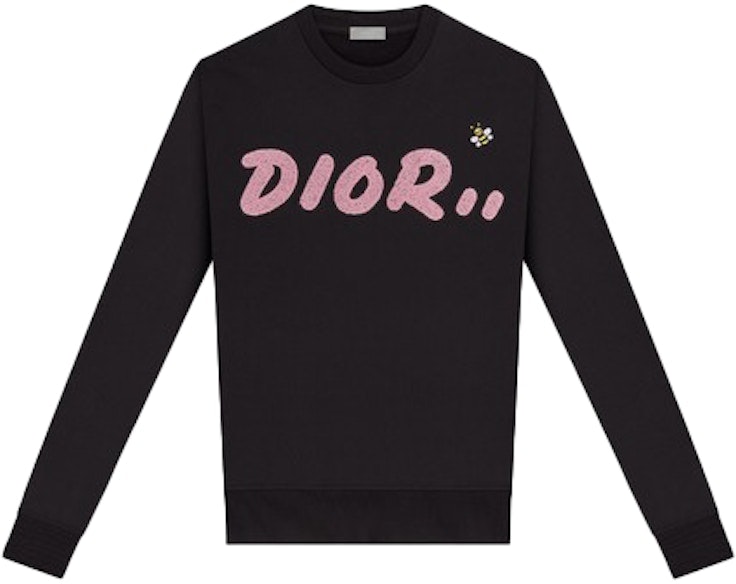 kaws-x-dior-crewneck-sweatshirt-black